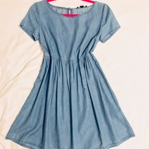 Forever 21 Chambray Babydoll Dress.